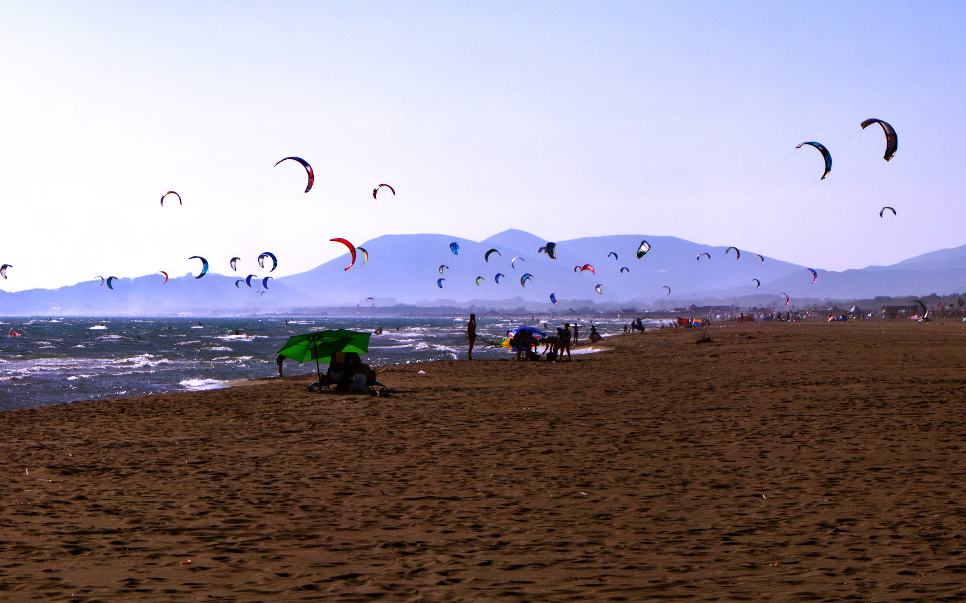 kitesurfing